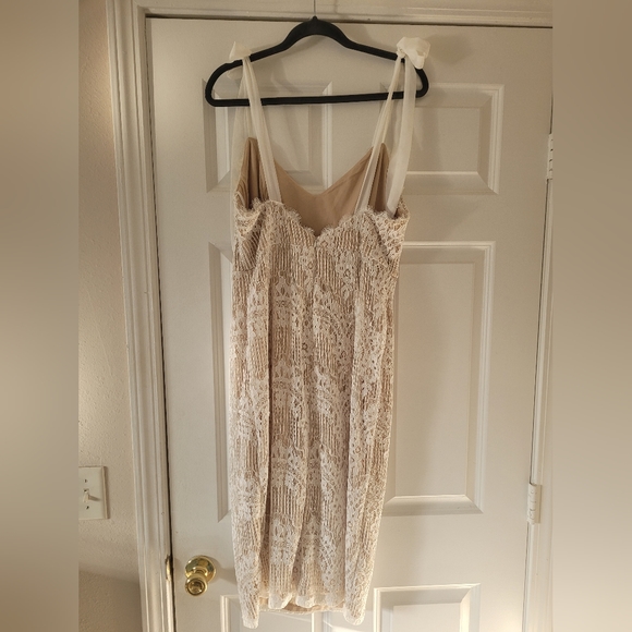 Lulu's Just My Love White Lace Tie-Strap Midi Dress - Picture 7 of 8